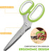 Herb Scissors Set - Updated 2025 Cool Kitchen Gadgets for Cutting Fresh Garden Herbs - Herb Cutter Shears with 5 Blades and Cover, Sharp and Anti-...