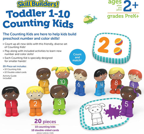Learning Resources Skill Builders! Toddler 1-10 Counting Kids, Educational Toys for 18 Month Olds, Toddler Activities, Color Teaching Toys,Back to...