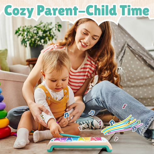 PLAY 2 in 1 Baby & Toddler Toys for Ages 2-4, Baby Piano & Xylophone Musical Toys for Toddlers 1-3, 1 2 3 4 Year Old Baby Boy & Girl Birthday Gift...