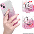 for iPhone 13 Case,Slim Glitter Sparkly Case with 360°Ring Holder Kickstand Magnetic Car Mount Shock-Absorbent Protective Sturdy Cover for iPhone ...