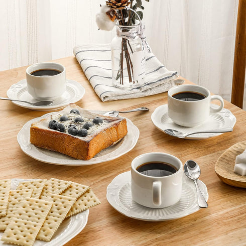 Hiware 6-Piece Demitasse Espresso Spoons, 4 Inches Stainless Steel Mini Coffee Spoons...