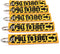 PULL TO EJECT Key Chain - Yellow/Black - 5pcs...