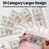 Sooez Money Organizer for Cash, A6 Budget Binder with Zipper Envelopes, Rose Gold Sticky Labels & Extra Thick Expense Sheets,Money Saving Binder B...