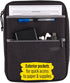 Five Star Zipper Binder, 1 Inch 3-Ring Binder, Carry-All with Internal Pockets and Dividers, 375 Total Sheet Capacity, Heathered Black/Gray (29092...