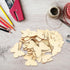 TINKSKY 50pcs Wooden Butterfly Shapes Craft Blank, Natural Unfinished Cutout Shape Wooden Butterfly, Christmas, Wedding, Guestbook, Decoupage Fami...