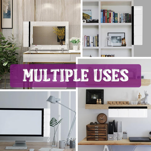 Office Desk Accessories 2pcs Monitor Memo Board Computer Message Board Office Supplies for Women Men Computer Sticky Note Holder with Functional A...