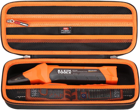 Hard Carrying Case for Klein Tools ET310 AC Circuit Breaker Finder & 80041 Outlet Repair Tool Kit & RT250 GFCI Outlet Tester, Electrical Tools Sto...