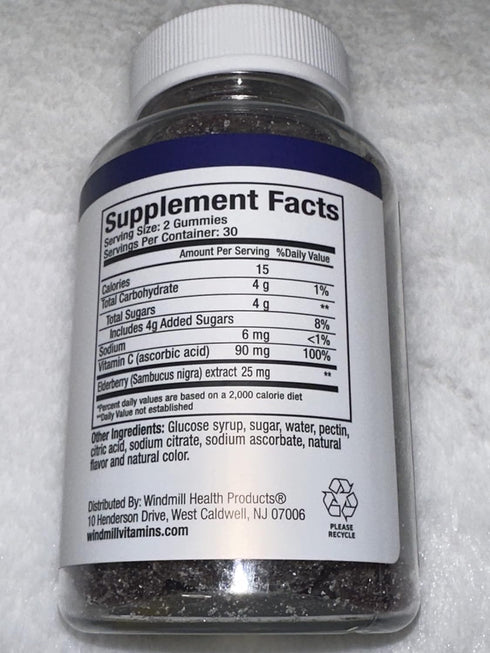 NutritionWorks Elderberry with Vitamin C Gummy, Supports Immune System, Potent Antioxidants, 60 Gummies, 30 Servings...