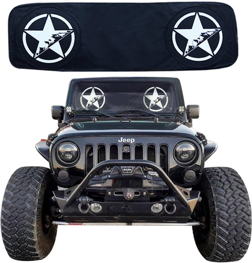 Wrangler, Gladiator Accessories JL,JT,JK,TJ,LJ,YJ Windshield Sunshade, fits Every Year Wrangler 1985-2025 Custom fit, Heat Shield Sun mat...