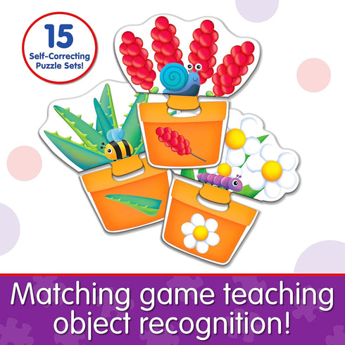The Learning Journey: My First Match It! - Pot Your Plant - Toddler Educational Games - 15 Self-Correcting Two Piece Puzzle Set- Learning Activiti...
