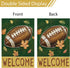 Fall Football Welcome Garden Flag 12 x 18 Inch Vertical Double Sided Burlap, Autunm Leaves Yard Flags for Yard Thanksgiving Holiday Outside Outdoo...