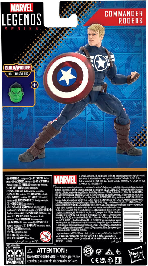 Marvel Legends Series Marvel Comics Commander Rogers 6-Inch Collectible Action Figures, Toys for Ages 4 and Up...