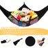 Jumbo Toy Net Hammock for Stuffed Animals KoHuiJoo Wall Sling Corner Extra Large Kids Children Mesh Toy Net Organizer (Black 2 Pack, 70 inch)...