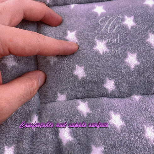 MANSHU Small Animal Plush Bed, Bunny Bed, for Bunny, Squirrel, Hedgehog, Pink and Gray 2Pcs....