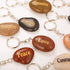 12pcs Engraved Inspirational Keychains, Natural River Stone Key Rings, Wholesale Faith Rocks, Novelty Healing Stone Key Chain Bulk, Assorted Sayin...