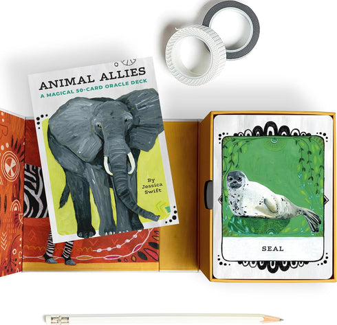 Em & Friends Animal Allies Oracle Deck by Jessica Swift: A Magical 50-Card Oracle Deck with Guidebook...