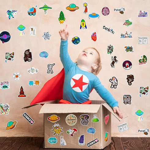 Zonon 200 Pcs Science Stickers for Students Kids Science Teachers Must Haves Chemistry Biology Physics Stickers Classroom Decor Decals for Laptop ...