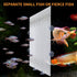 2PCS Fish Tank Divider Aquarium Dividers Fish Clear Plastic Tank Separator with Suction Cups DIY Designed Adjustable Isolation Board Reusable Part...