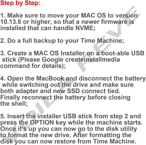 M.2 NVME SSD Convert Adapter for Upgraded MacBook Air Pro Retina Mid 2013-2017, NVME/AHCI SSD Upgraded Kit for A1465 A1466 A1398 A1502 - Standard ...