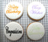 Designer Stencils Script Celebration Cake Stencils Set, Beige/Semi-Transparent...