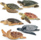 Toymany 6PCS Realistic Sea Turtle Figurines, Plastic Ocean Sea Animals Figures Set includes of Turtles, Educational Toy Cake Toppers Christmas Bir...