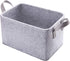 Collapsible Storage Basket with Carry Handles Felt Fabric Storage Bin Durable Organizer for Gift Toys Shoes Clothes Towels Nursery Home Laundry Of...