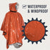 Go Time Gear Emergency Survival Life Poncho 2 Pack - Thermal Use in Camping, Survival Gear - Includes Whistle & Paracord...
