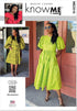 Know Me Misses' Dress Sewing Pattern Packet by Beaute' J'Adore, Design Code ME2016, Sizes 18-20-22-24-26...