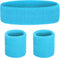 Sweat Band Headband Wristbands for Men - Head Wrist Sweatband Set for Women Kids Boys Girls - Ideal for Sports Athletics Event Workout Exercise Ba...