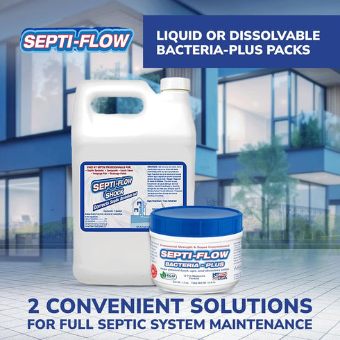 Septic Tank Treatment | Septic Enzyme Pods | 1 Year Supply | Fast-Dissolving, Live Bacteria-Plus Enzyme Treatment | Prevents Costly Backups & Odor...