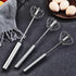 Stainless Steel Egg Beater, Hand Mixer Hand Push Mixer Manual Egg Beater Semi-automatic Mixer Press Mixer Kitchen Tools for Mixing and Whipping...