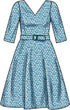 Simplicity Misses' Jacket and Dress Sewing Pattern Kit, Code S9474, Sizes 26W-28W-30W-32W, Multicolor...