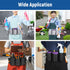 Tool Pouch Waist Belt Bag House Cleaning Tool Belt Multipurpose Tool Belt Carrying construction Tool Belt for Housekeeping Gardening, Black...