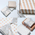 LIAPAWPAW Wrapping Tissue, 40 Sheets Metallic Rose Gold Gift Tissue Paper for Gift Bags & Packaging, Cute Star Polka Dot Striped Art Tissue for Bi...