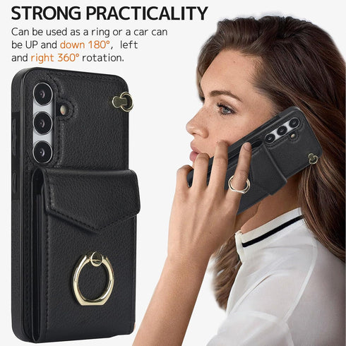 NINKI Compatible Samsung Galaxy S24 Plus Case Wallet with Card Holder & Stand,4 Card Slot Leather Case for Galaxy S24+ Wallet Case S24 Plus Phone ...