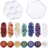 CrystalTears 7 Chakra Crystal Stones Natural Reiki Healing Crystals Gemstones with Engraved Chakra Symbol Tumbled Polished Chakra Stone Kit for Me...