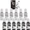 White & Black Alcohol Ink Set - 4 Ounce White and Black Alcohol-Based Inks for Resin Petri Dish Making, Epoxy Resin Painting, Yupo Paper - Alcohol...