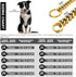 Chain Dog Collar 18K Gold Cuban Link Dog Chain 15MM 10MM Thick Chain Collar Metal Stainless Steel Heavy Duty Slip Dog Collars for Small Dogs (14",...