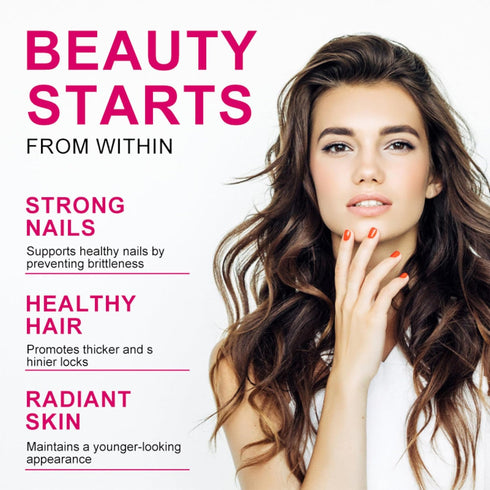 Multi Collagen Complex 200MG + Biotin 3000MCG + Vitamin C 50MG Per Serving! Promotes Healthy Hair, Beautiful Skin, and Nail Support! 120 Capsules,...