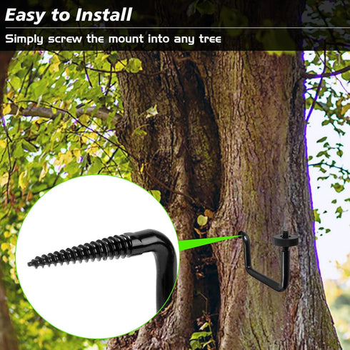 Trail Camera Mount, Trail Camera Holder, Hunting Accessory, 3 Pack Tracking Camera Bracket, Tree 1/4" x 20 Screw Mounting Brackets for Reliable Ca...