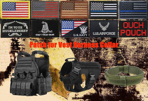 15 Pack Tactical Patches, Funny Emblem Patch Embroidery Fastener Badge Hook and Loop Applique Patches Set for Clothes Jackets Backpack Hat Vest Un...