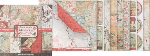 Stamperia International KFT Paper Sheets - Oriental Garden, 30.5 x 30.5 (12" x 12"), Multicoloured...
