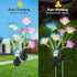 Solar Garden Flower Lights?LED Solar Powered Stake Landscape Lights?Outdoor Waterproof Decorative Lights for Yard,Patio,Lawn,Pathway Decoration (2...