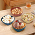 4 Pack 5.4 inch Square Wheat Straw Kitchen Bowls?20 Oz Plastic Stackable Cereal Bowls for Snacks & Ice Cream?Microwave and Dishwasher Safe(Dark co...
