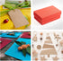 MECCANIXITY Corrugated Paper Sheets 25pcs 11.8-inch x 7.87-inch Red Cardboard for DIY Craft...