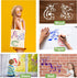 Letter Animal Stencils Painting Stencils 26 Pieces Alphabet Art Craft Stencils Reusable Animal Alphabet Stencils for Painting Drawing Learning Mat...