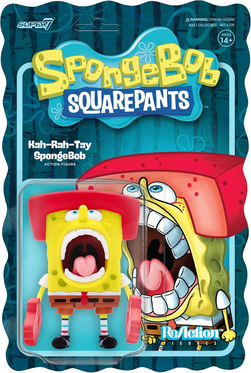 Super7 SpongeBob SquarePants Kah-Rah-Tay SpongeBob - 3.75" SpongeBob Action Figure Classic Cartoon Collectibles and Retro Toys...