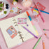 Outus Non-Sharpening Pencils HB Translucent Pencil Stacking Point Pencils for Kids Stackable Pencil with Matching Eraser for Taking Notes, Writing...