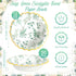 50 Pcs Sage Green Disposable Bowls Bulk 12 oz Eucalyptus Paper Bowl Greenery Snack Bowl Tea Party Supplies Decorations for Baby Shower Wedding Bri...
