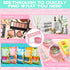 2 Pcs Chenille Letter Clear Zipper Pouch for Travel Dance Gifts Clear Dance Makeup Bag Waterproof Cosmetic Pouch Clear Snack Bags Multipurpose Cos...